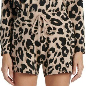 Sanctuary Drawstring Shorts M Womens Animal Print 399